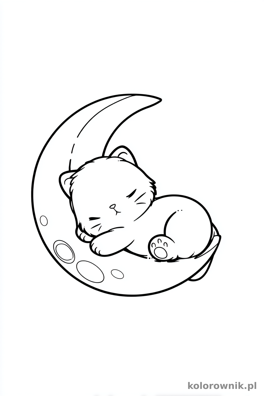 Kot kolorowanka do druku nr 40 kolorowanka do druku