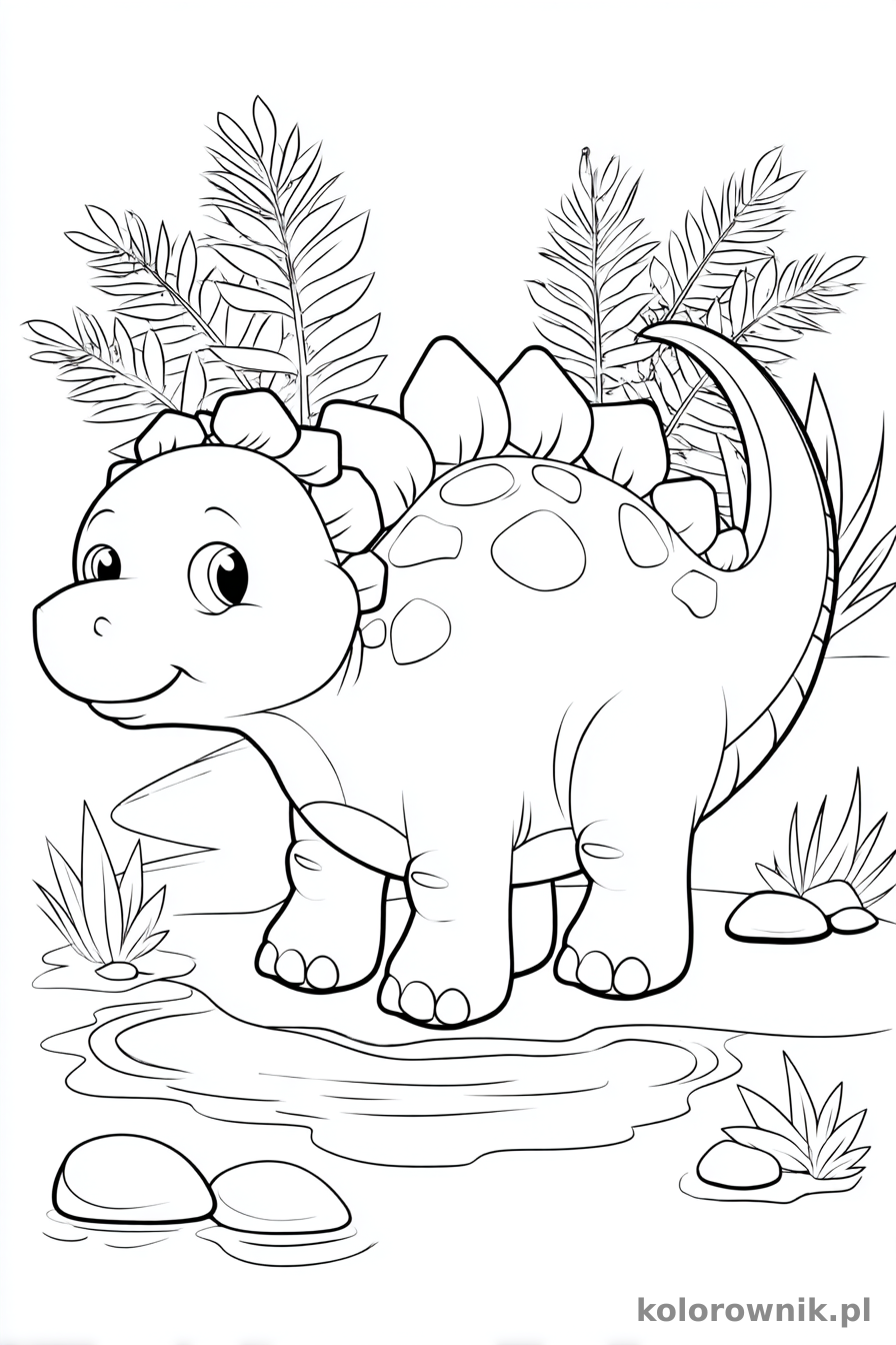 Dinozaur kolorowanka do druku nr 35 kolorowanka do druku