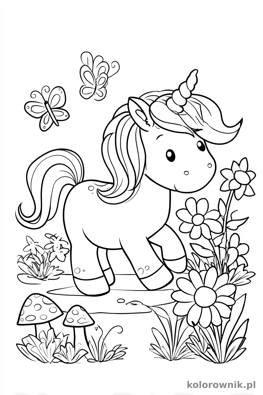 Jednorożec kolorowanka do druku nr 75 kolorowanka do druku dla dzieci