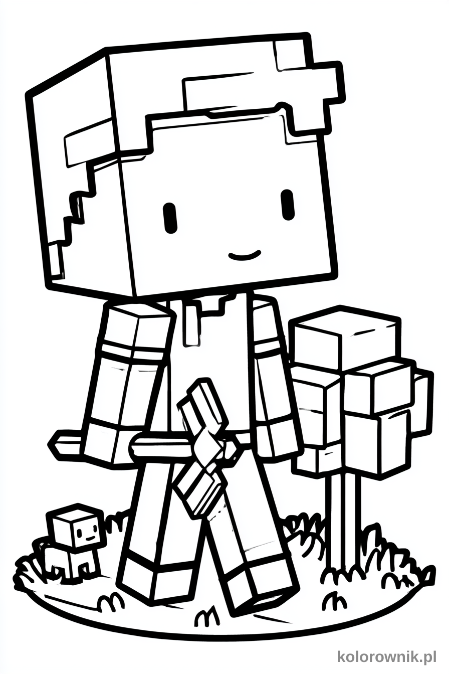 Minecraft kolorowanka do druku nr 22 kolorowanka do druku