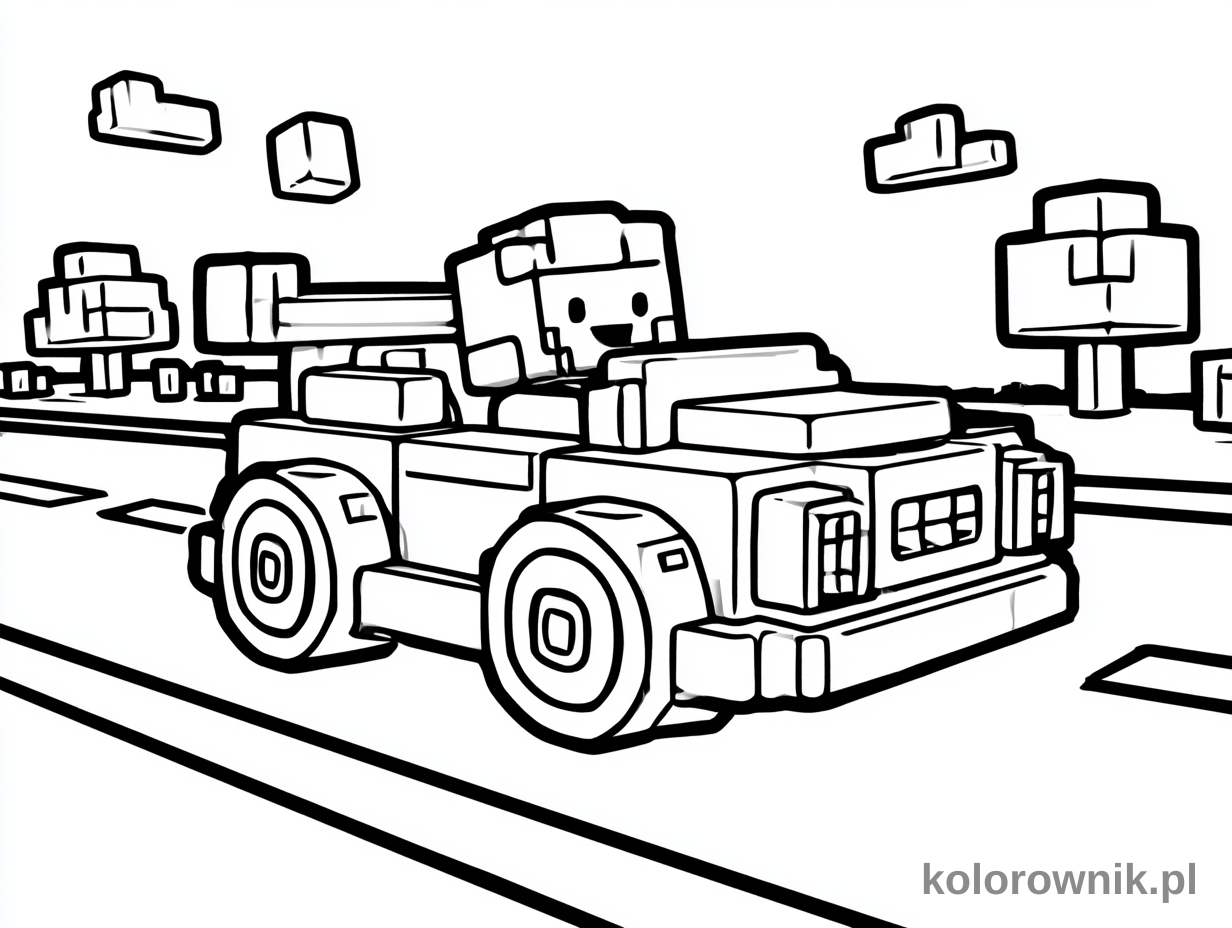 Minecraft kolorowanka do druku nr 27 kolorowanka do druku