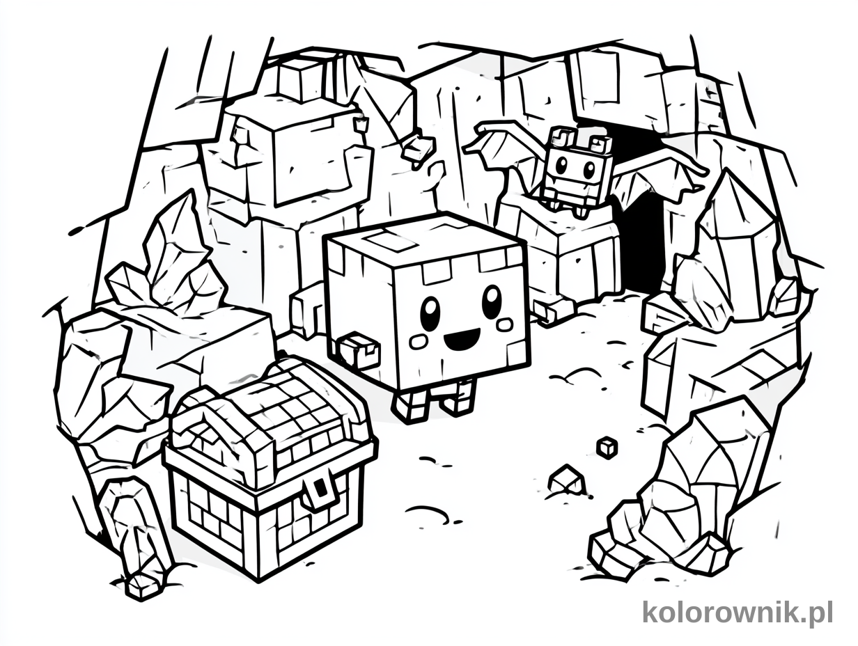 Minecraft kolorowanka do druku nr 30 kolorowanka do druku
